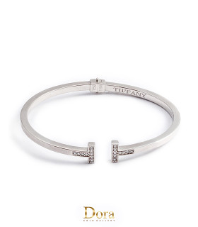 بنگل تیفانی M سفید نگین